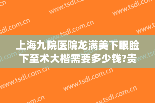 上海九院医院龙满美下眼睑下至术大楷需要多少钱?贵不贵?(上海九院做上眼睑下垂要多少钱)