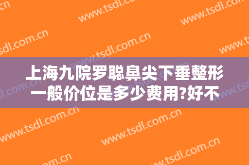 上海九院罗聪鼻尖下垂整形一般价位是多少费用?好不好?
