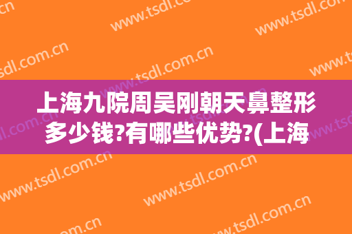 上海九院周吴刚朝天鼻整形多少钱?有哪些优势?(上海九院硅胶隆鼻价格)