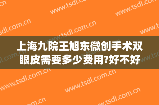 上海九院王旭东微创手术双眼皮需要多少费用?好不好?(上海九院做双眼皮修复多少钱)