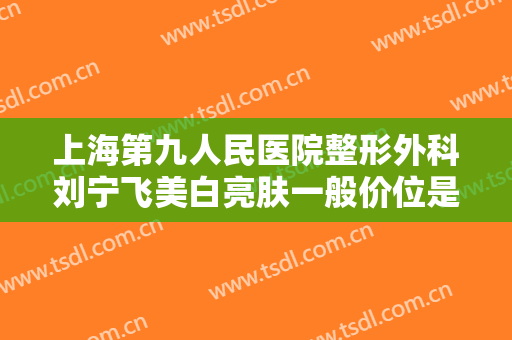 上海第九人民医院整形外科刘宁飞美白亮肤一般价位是多少?好不好?
