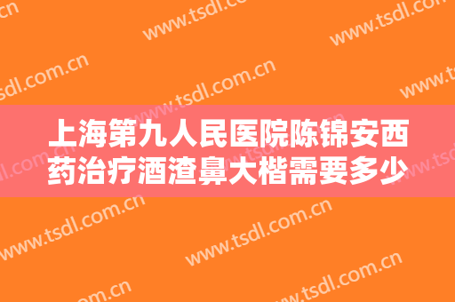 上海第九人民医院陈锦安西药治疗酒渣鼻大楷需要多少钱?怎么样?
