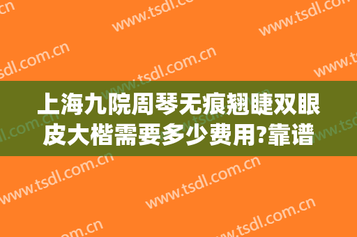 上海九院周琴无痕翘睫双眼皮大楷需要多少费用?靠谱吗?(上海九院修复双眼皮要多少钱)