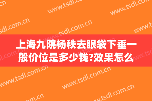上海九院杨秩去眼袋下垂一般价位是多少钱?效果怎么样?(上海第九整形美容医院去眼袋价格)