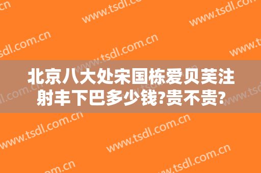 北京八大处宋国栋爱贝芙注射丰下巴多少钱?贵不贵?