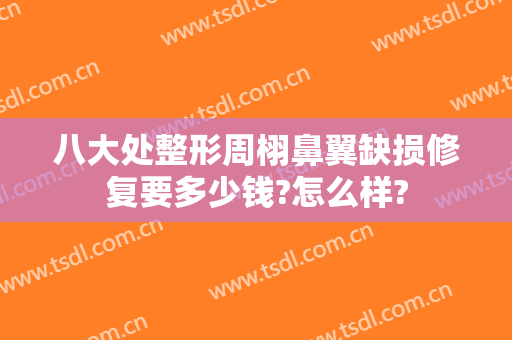 八大处整形周栩鼻翼缺损修复要多少钱?怎么样?
