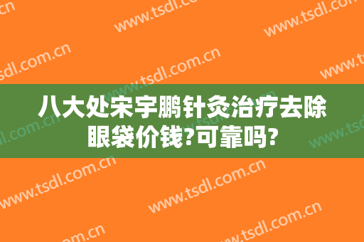 八大处宋宇鹏针灸治疗去除眼袋价钱?可靠吗?