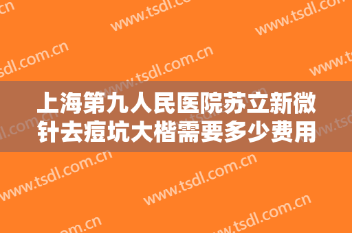 上海第九人民医院苏立新微针去痘坑大楷需要多少费用?可靠吗?