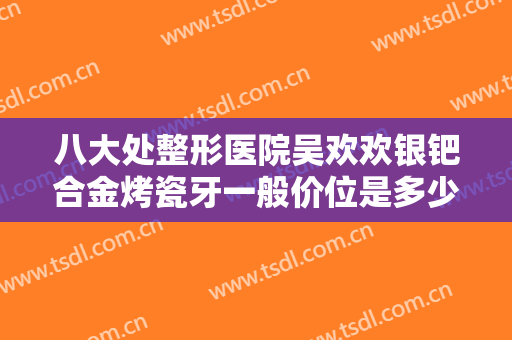八大处整形医院吴欢欢银钯合金烤瓷牙一般价位是多少钱?可靠吗?