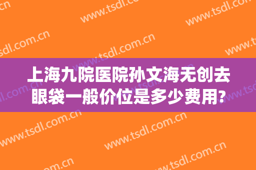 上海九院医院孙文海无创去眼袋一般价位是多少费用?需要多久恢复?(上海九院不开刀去眼袋)