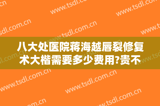八大处医院蒋海越唇裂修复术大楷需要多少费用?贵不贵?