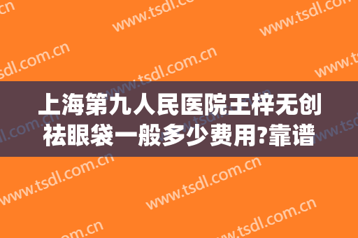 上海第九人民医院王梓无创祛眼袋一般多少费用?靠谱吗?(上海第九人民医院 眼袋手术 费用)
