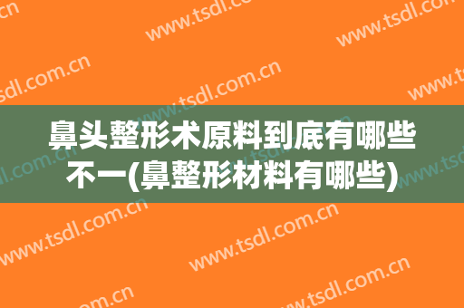 鼻头整形术原料到底有哪些不一(鼻整形材料有哪些)