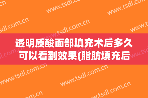 透明质酸面部填充术后多久可以看到效果(脂肪填充后多久可以做果酸)
