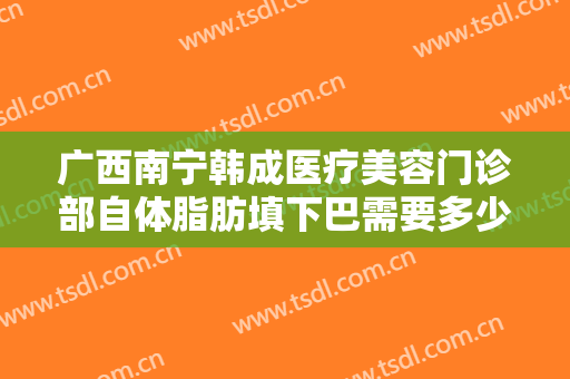 广西南宁韩成医疗美容门诊部自体脂肪填下巴需要多少费用?多长时间恢复?