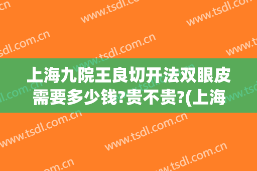 上海九院王良切开法双眼皮需要多少钱?贵不贵?(上海九院双眼皮手术)