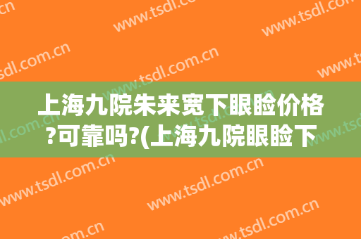 上海九院朱来宽下眼睑价格?可靠吗?(上海九院眼睑下至一般多少钱)