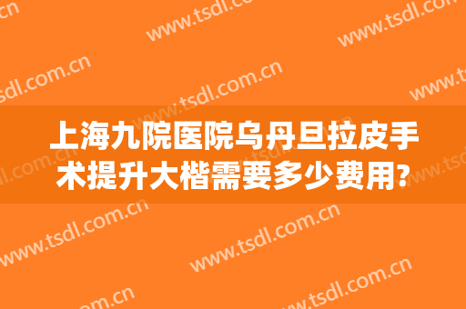 上海九院医院乌丹旦拉皮手术提升大楷需要多少费用?有哪些优势?(上海九院乌丹旦做正颌怎么样)