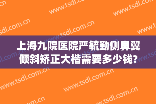上海九院医院严毓勤侧鼻翼倾斜矫正大楷需要多少钱?怎么样?(上海九院歪鼻矫正专家)