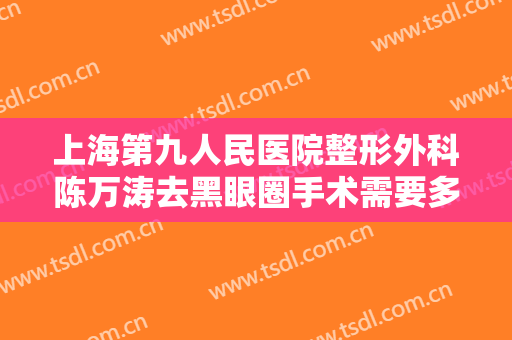 上海第九人民医院整形外科陈万涛去黑眼圈手术需要多少钱?贵不贵?
