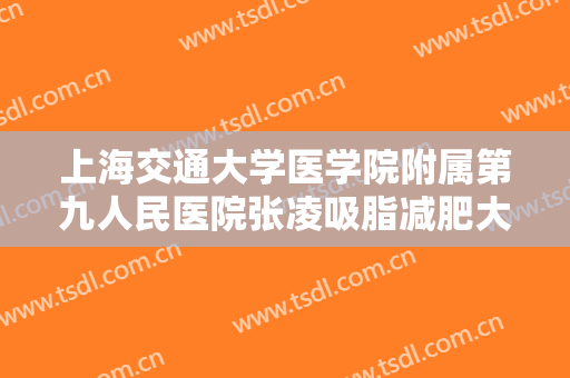 上海交通大学医学院附属第九人民医院张凌吸脂减肥大楷需要多少钱?好不好?