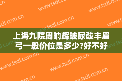 上海九院周晌辉玻尿酸丰眉弓一般价位是多少?好不好?