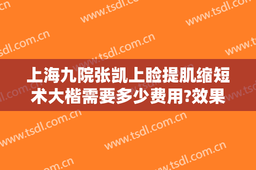上海九院张凯上睑提肌缩短术大楷需要多少费用?效果怎么样?