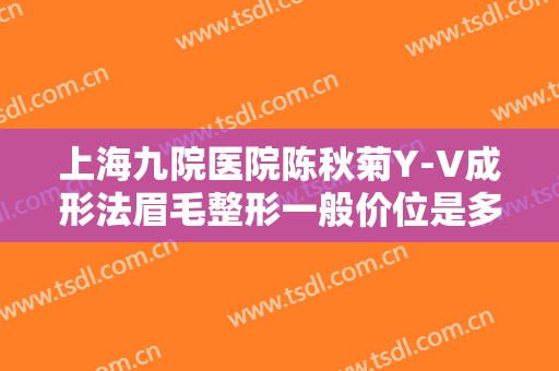 上海九院医院陈秋菊Y-V成形法眉毛整形一般价位是多少?效果怎么样?
