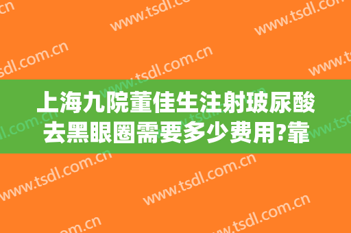 上海九院董佳生注射玻尿酸去黑眼圈需要多少费用?靠谱吗?(上海九院玻尿酸注射贵吗)