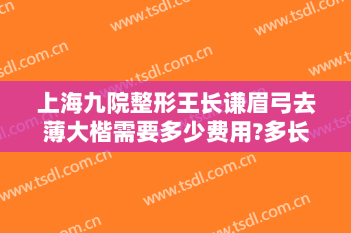 上海九院整形王长谦眉弓去薄大楷需要多少费用?多长时间恢复?