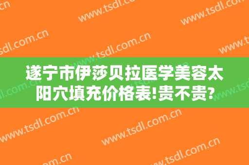 遂宁市伊莎贝拉医学美容太阳穴填充价格表!贵不贵?