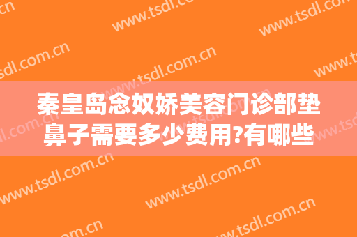 秦皇岛念奴娇美容门诊部垫鼻子需要多少费用?有哪些优势?(秦皇岛念奴娇整形医院)