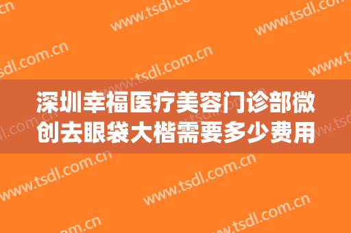 深圳幸福医疗美容门诊部微创去眼袋大楷需要多少费用?有哪些优势?(深圳幸福医疗美容整形医院怎么样)