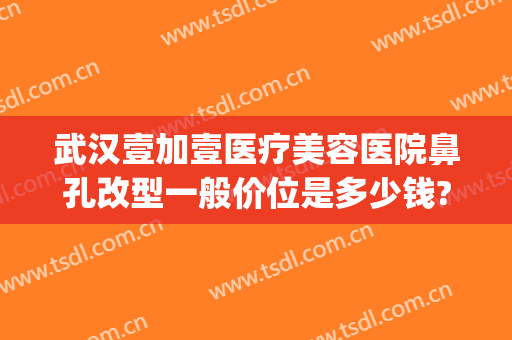 武汉壹加壹医疗美容医院鼻孔改型一般价位是多少钱?有哪些优势?(壹加医疗美容医院怎么样武汉)