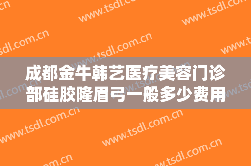 成都金牛韩艺医疗美容门诊部硅胶隆眉弓一般多少费用?靠谱吗?(成都韩艺整形医院)