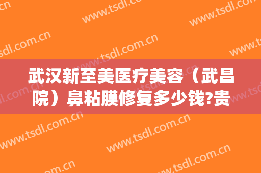 武汉新至美医疗美容（武昌院）鼻粘膜修复多少钱?贵不贵?(武汉新至美医疗美容预约电话)