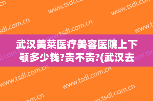 武汉美莱医疗美容医院上下颚多少钱?贵不贵?(武汉去皱最好的医院美莱整形)