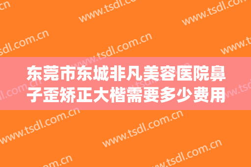 东莞市东城非凡美容医院鼻子歪矫正大楷需要多少费用?好不好?(东莞非凡医院整形)