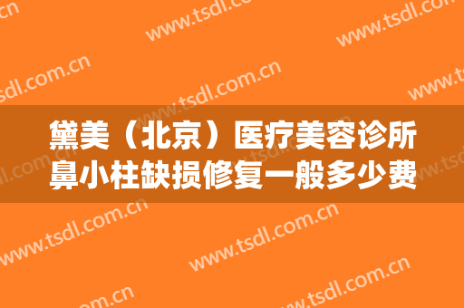 黛美（北京）医疗美容诊所鼻小柱缺损修复一般多少费用?靠谱吗?(北京黛美医疗美容医院怎么样)