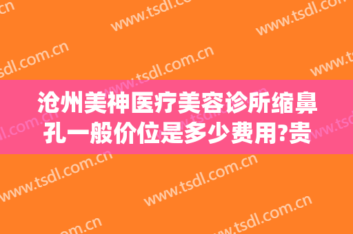 沧州美神医疗美容诊所缩鼻孔一般价位是多少费用?贵不贵?(沧州美医美医疗美容)