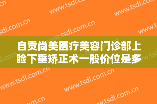 自贡尚美医疗美容门诊部上睑下垂矫正术一般价位是多少费用?有哪些优势?