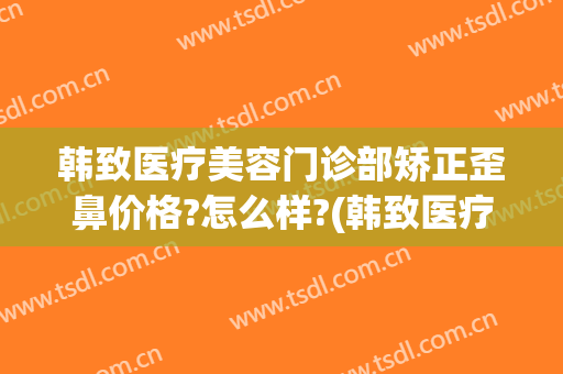 韩致医疗美容门诊部矫正歪鼻价格?怎么样?(韩致医疗美容医院怎么样)