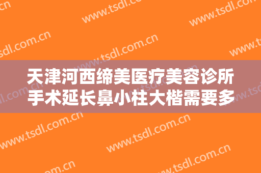 天津河西缔美医疗美容诊所手术延长鼻小柱大楷需要多少费用?有哪些优势?