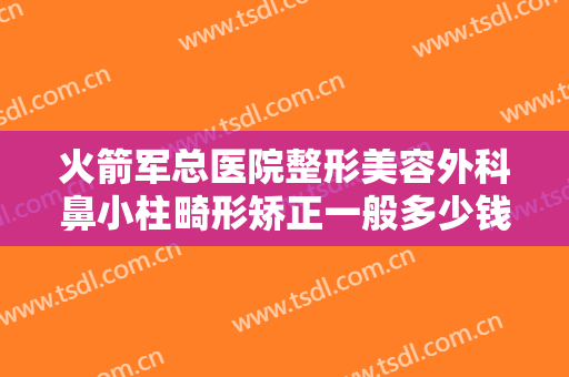 火箭军总医院整形美容外科鼻小柱畸形矫正一般多少钱?怎么样?