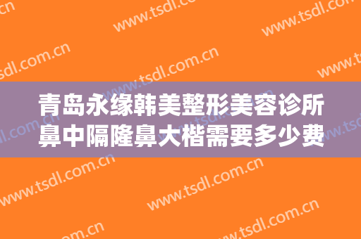 青岛永缘韩美整形美容诊所鼻中隔隆鼻大楷需要多少费用?靠谱吗?(青岛正规整形医院)