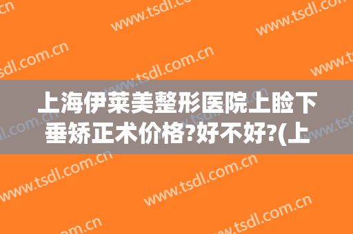上海伊莱美整形医院上睑下垂矫正术价格?好不好?(上睑下垂矫正术多少钱)