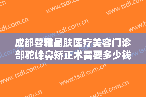 成都蓉雅晶肤医疗美容门诊部驼峰鼻矫正术需要多少钱?效果怎么样?(成都蓉雅晶肤整形美容)