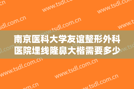 南京医科大学友谊整形外科医院埋线隆鼻大楷需要多少费用?怎么样?(南京医科大学友谊整形外科医院好吗)