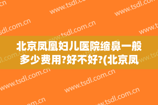 北京凤凰妇儿医院缩鼻一般多少费用?好不好?(北京凤凰妇儿医院收费咋样)