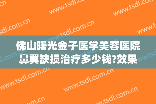 佛山曙光金子医学美容医院鼻翼缺损治疗多少钱?效果怎么样?(佛山市曙光金子美容医院)
